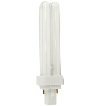 13-Watt Double Tube Compact Fluorescent Light Bulb ... Pack of 10 PLD-13W 827 